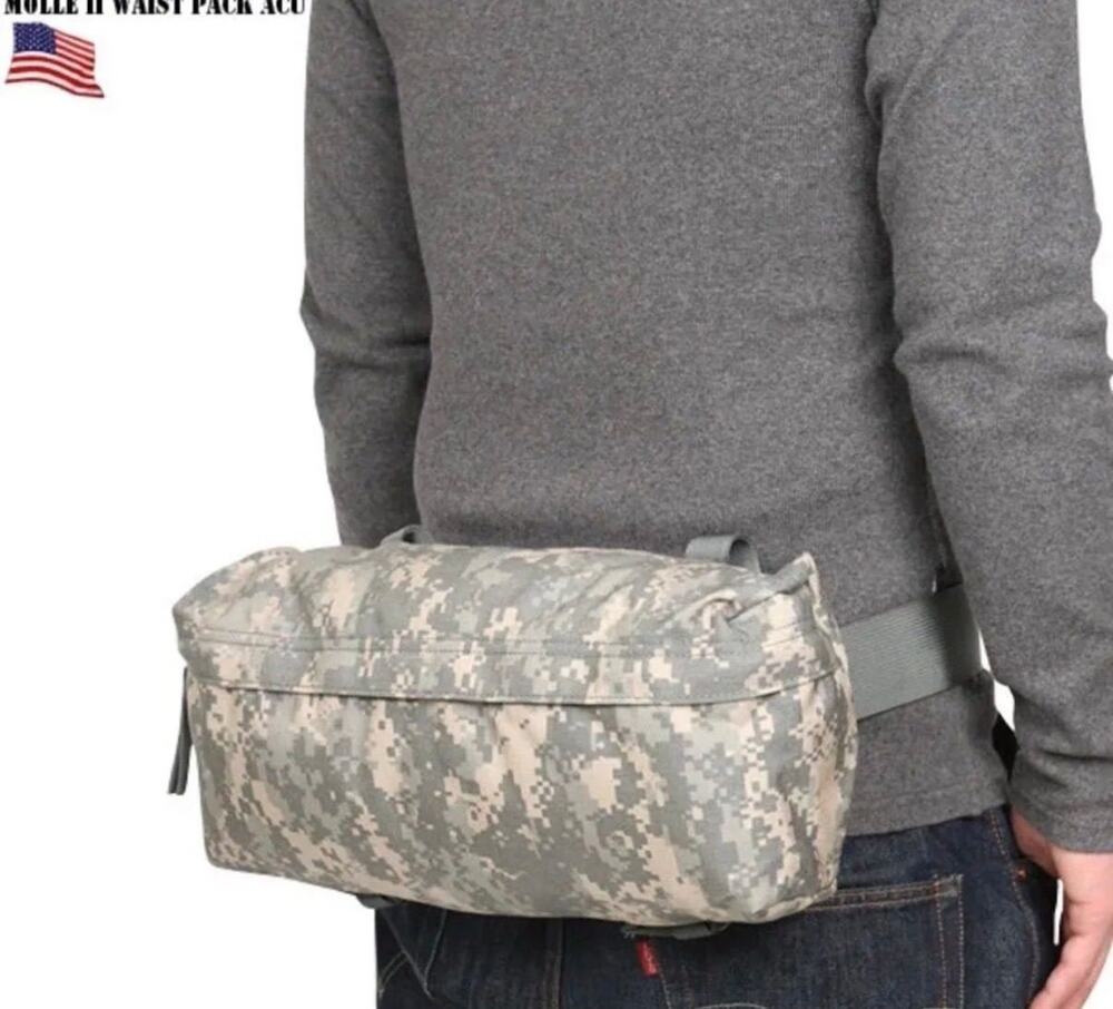 U.S. Army assigned Molle tactical digital camo waist pack